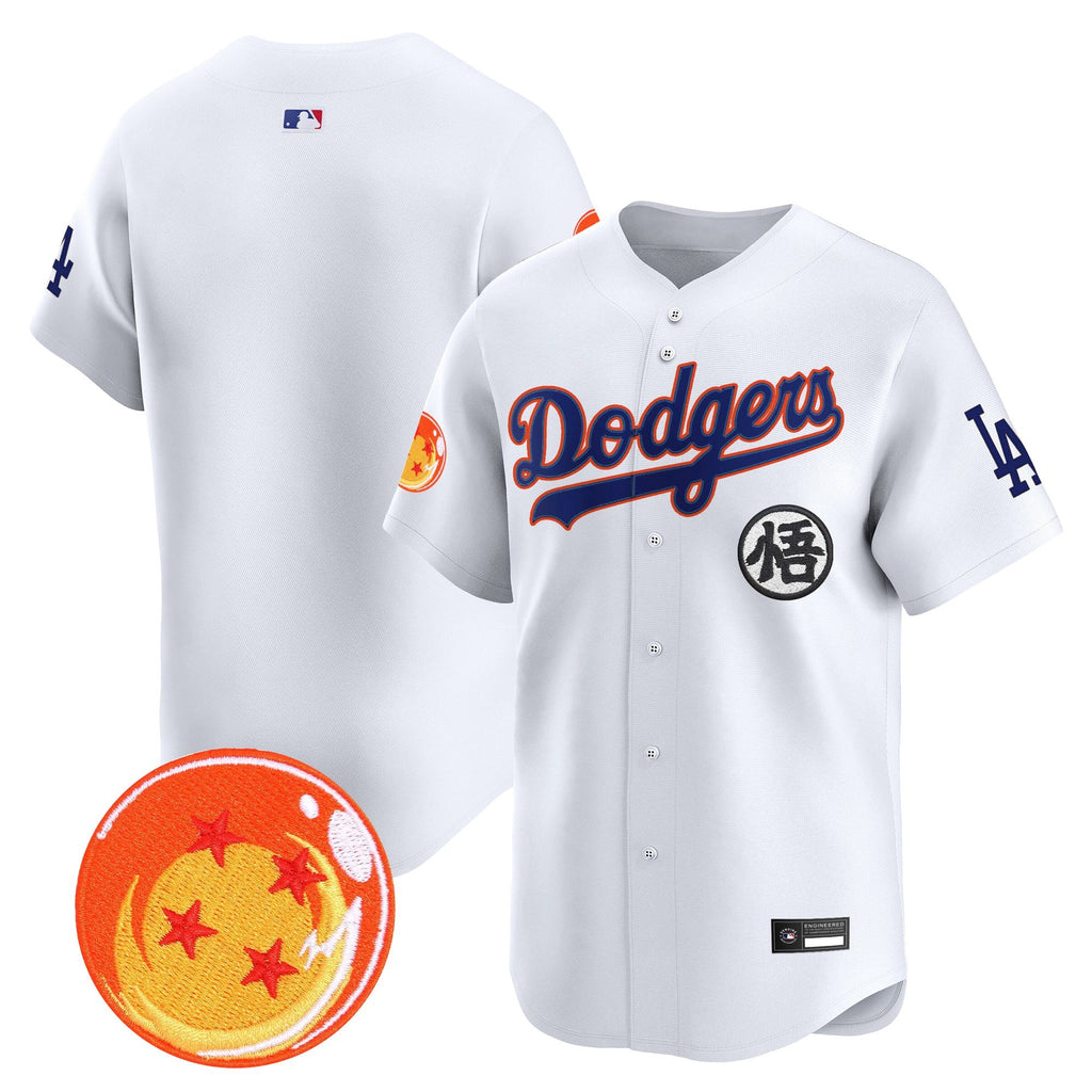 Men's Los Angeles Dodgers x Dragon Ball Vapor Premier Limited Jersey - Stitched