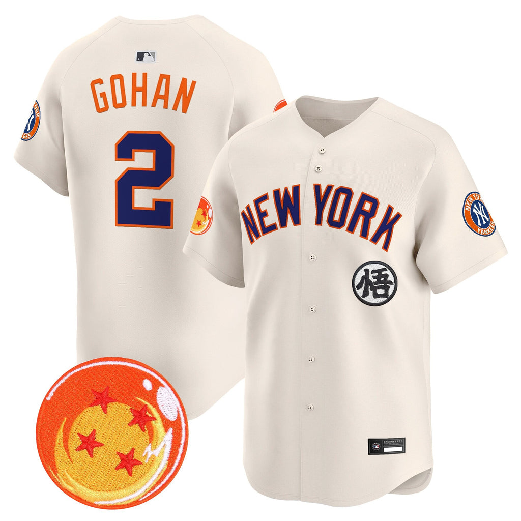 Men's New York Yankees x Dragon Ball Vapor Premier Limited Jersey - All Stitched