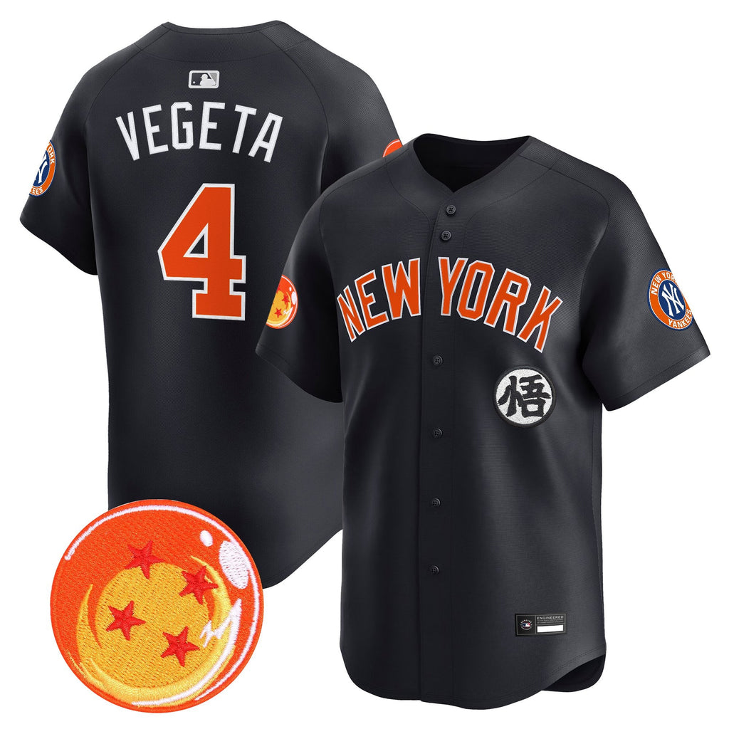 Men's New York Yankees x Dragon Ball Vapor Premier Limited Jersey - All Stitched