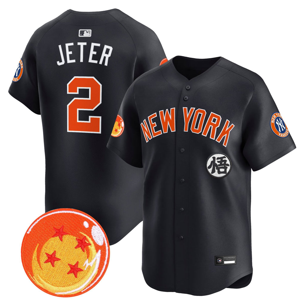 Men's New York Yankees x Dragon Ball Vapor Premier Limited Jersey - All Stitched