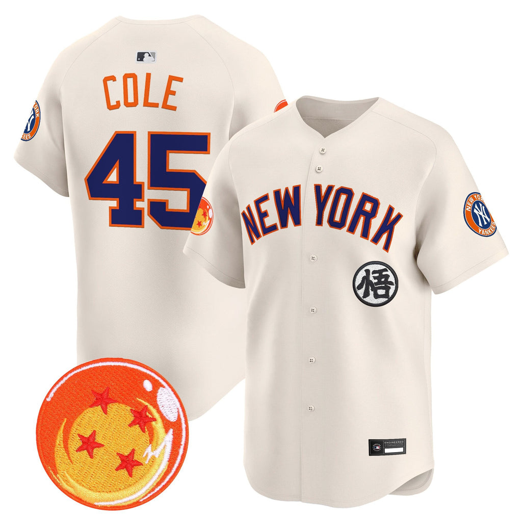 Men's New York Yankees x Dragon Ball Vapor Premier Limited Jersey - All Stitched