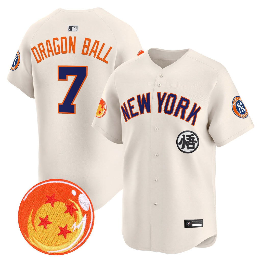 Men's New York Yankees x Dragon Ball Vapor Premier Limited Jersey - All Stitched