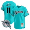 Luffy Miami Marlins Vapor Premier Limited Jersey - All Stitched