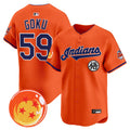 Men's Cleveland Indians x Dragon Ball Vapor Premier Limited Jersey - All Stitched