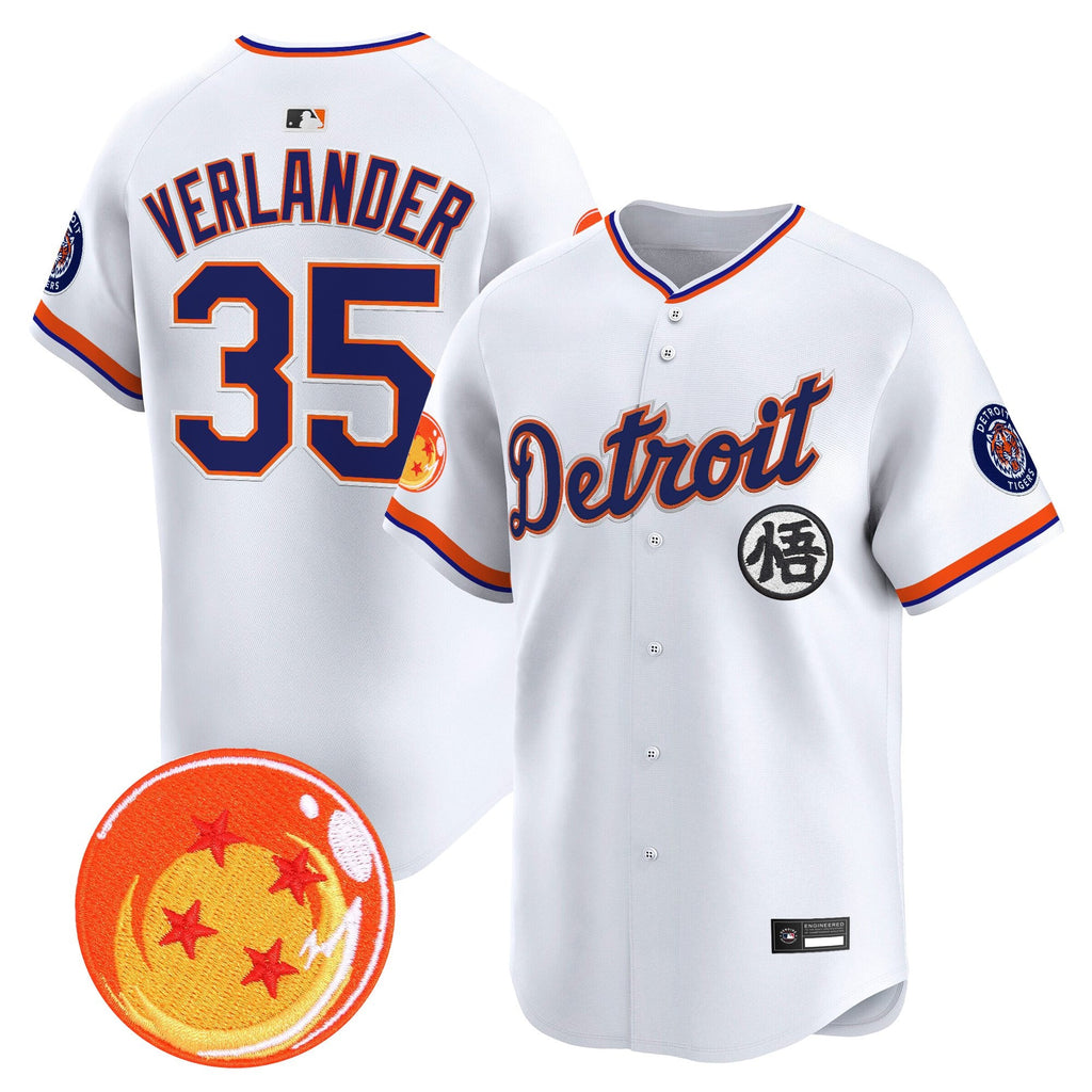 Men's Detroit Tigers x Dragon Ball Vapor Premier Limited Jersey - All Stitched