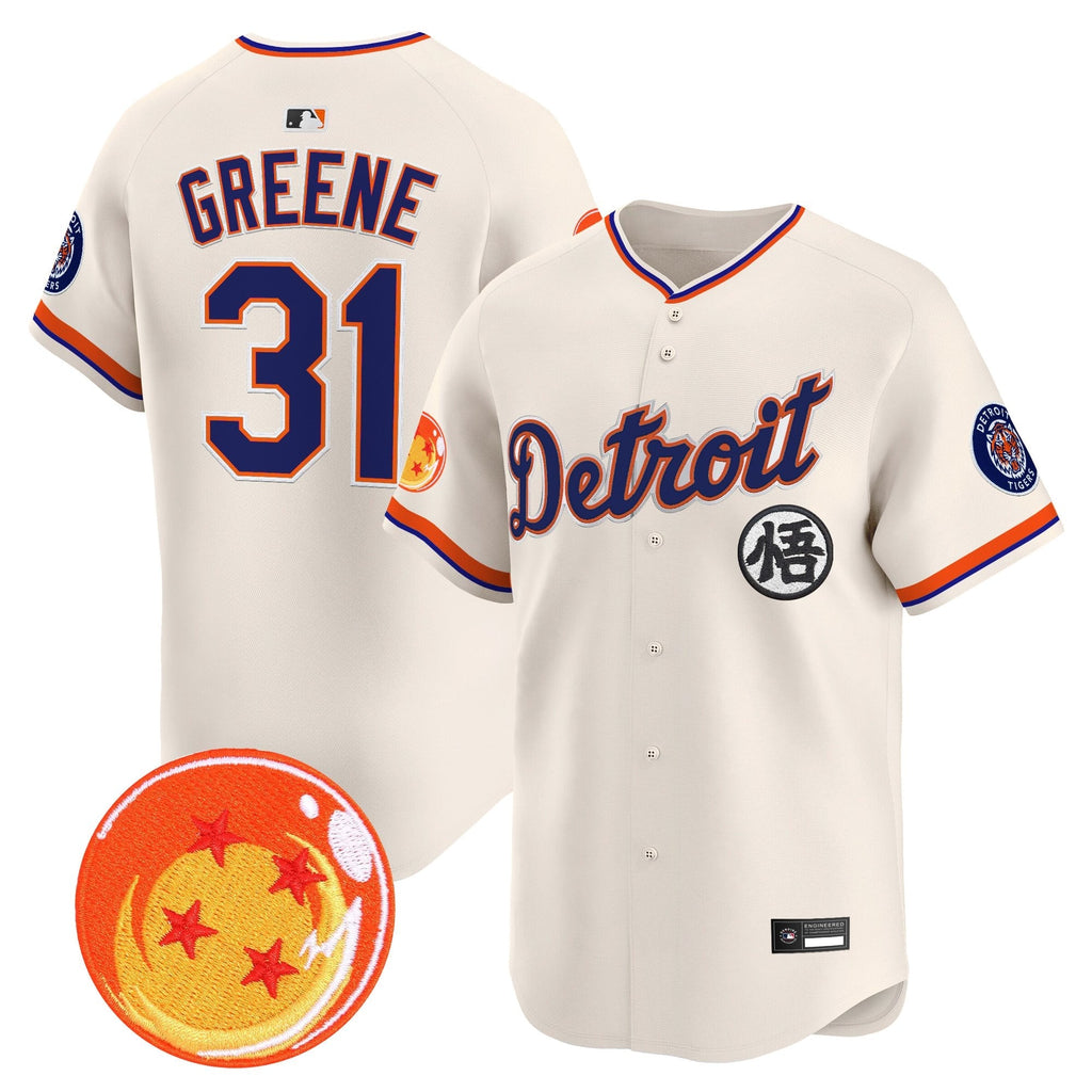 Men's Detroit Tigers x Dragon Ball Vapor Premier Limited Jersey - All Stitched