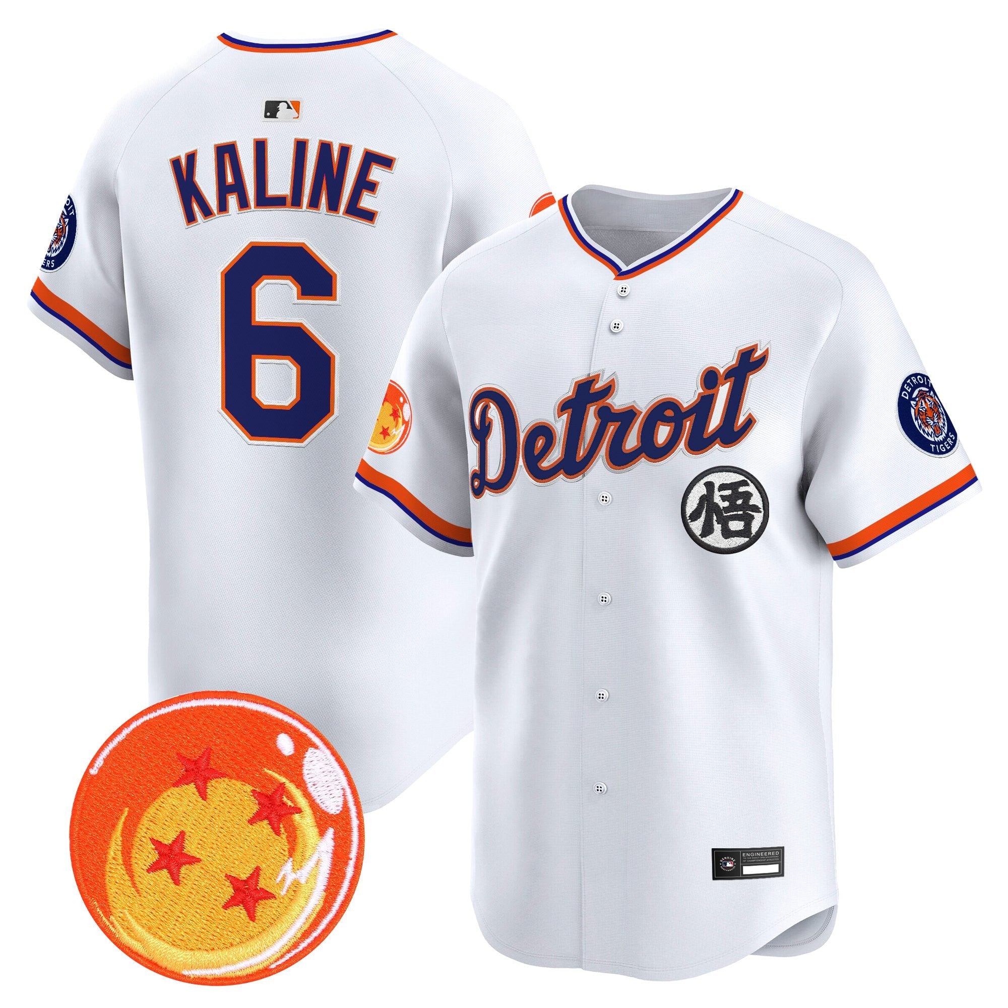 Men's Detroit Tigers x Dragon Ball Vapor Premier Limited Jersey - All Stitched
