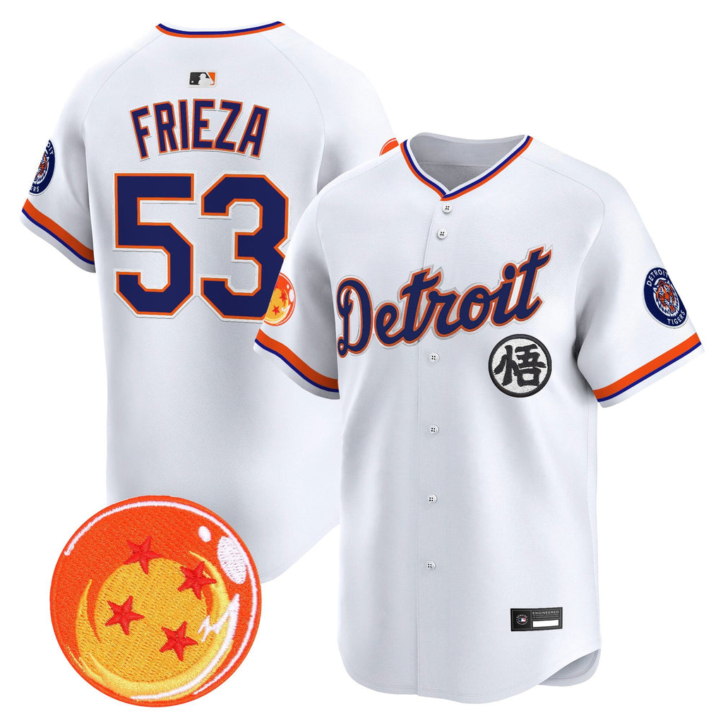 Men's Detroit Tigers x Dragon Ball Vapor Premier Limited Jersey - All Stitched