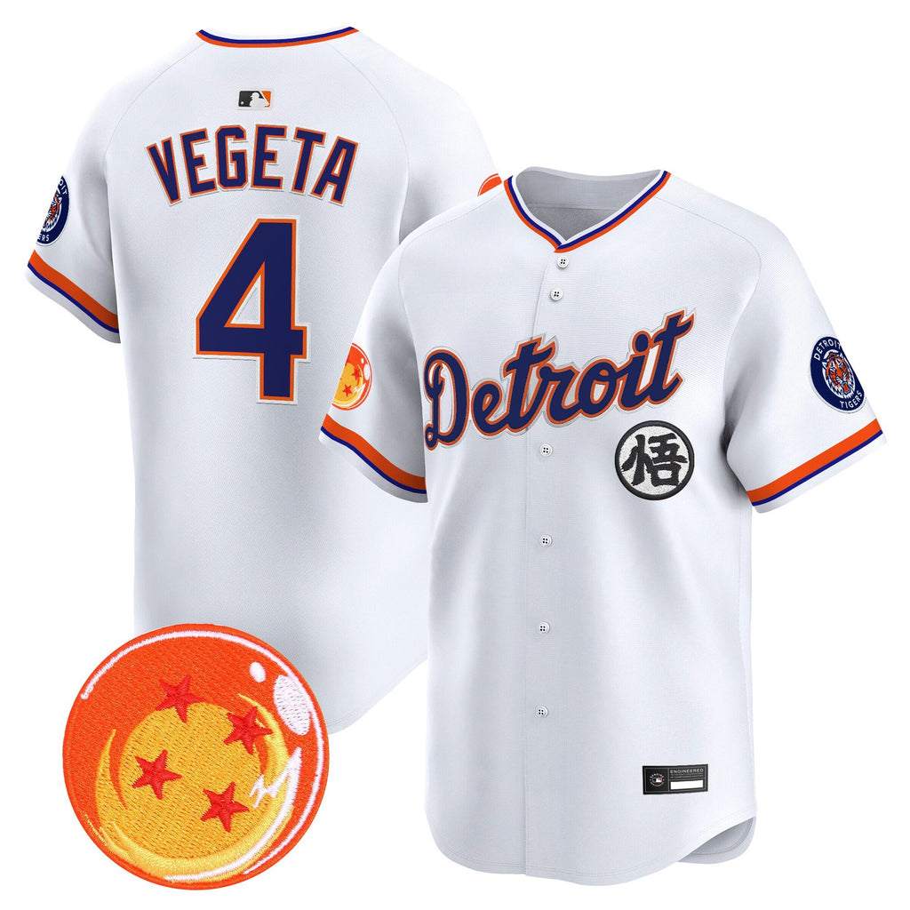 Men's Detroit Tigers x Dragon Ball Vapor Premier Limited Jersey - All Stitched
