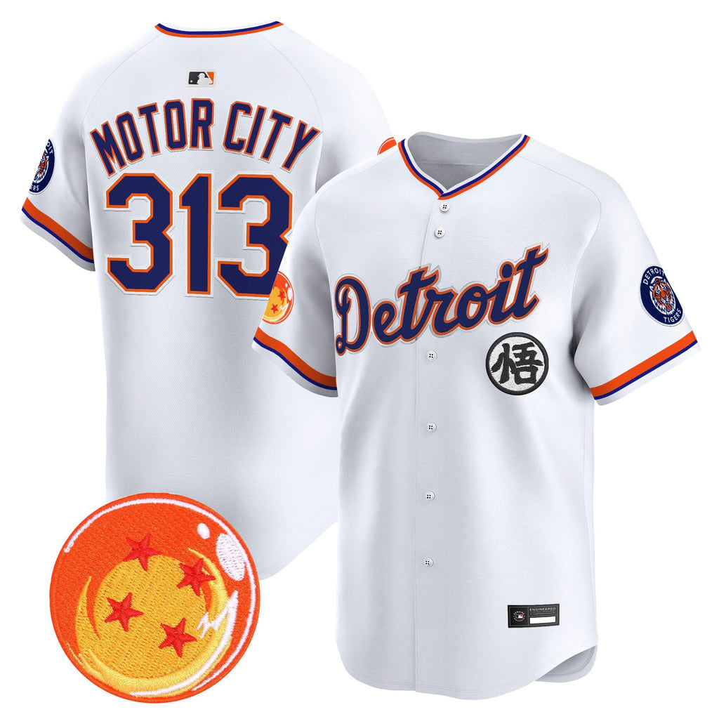 Men's Detroit Tigers x Dragon Ball Vapor Premier Limited Jersey - All Stitched