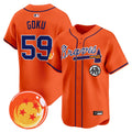 Men's Atlanta Braves x Dragon Ball Vapor Premier Limited Jersey - All Stitched