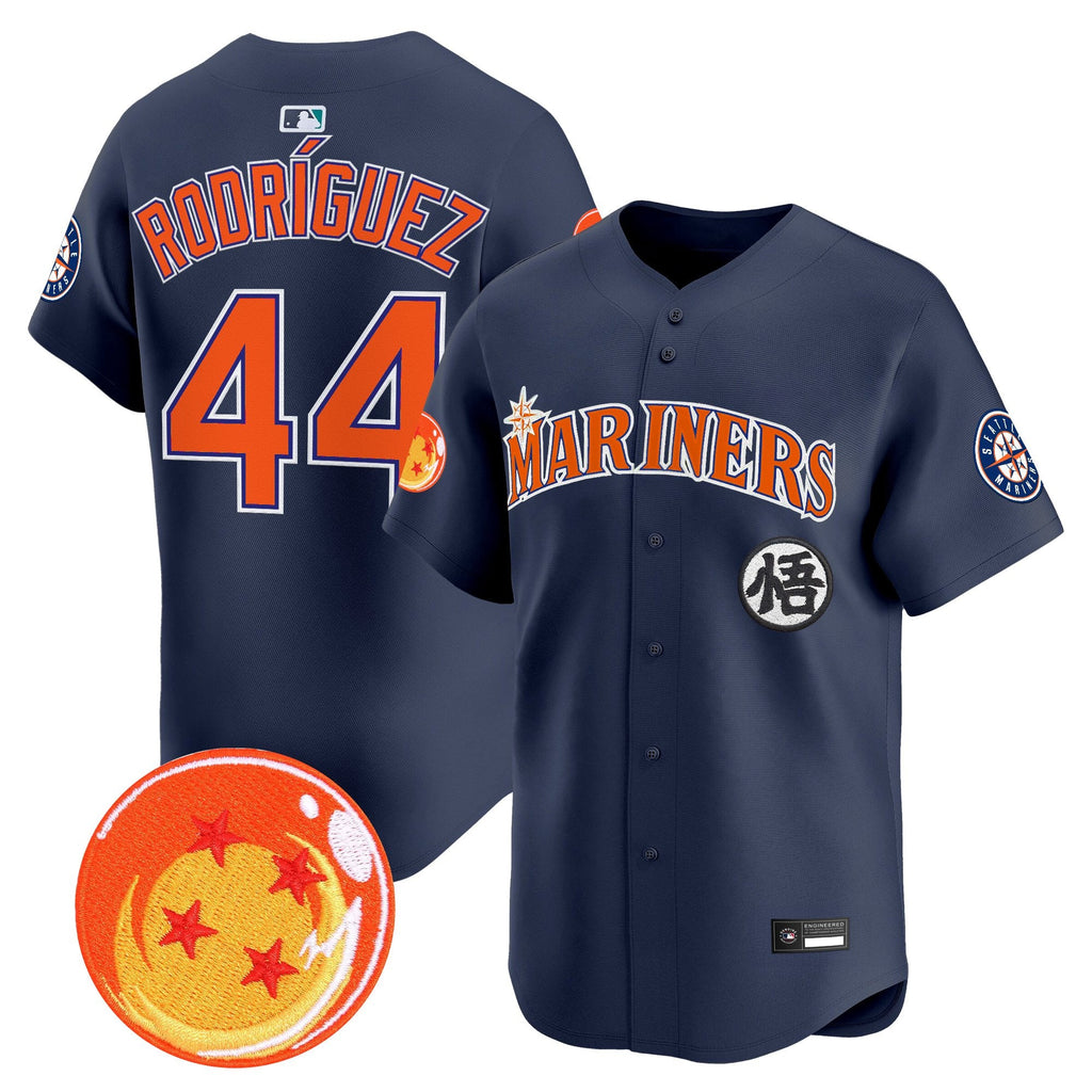 Men's Seattle Mariners x Dragon Ball Vapor Premier Limited Jersey - All Stitched