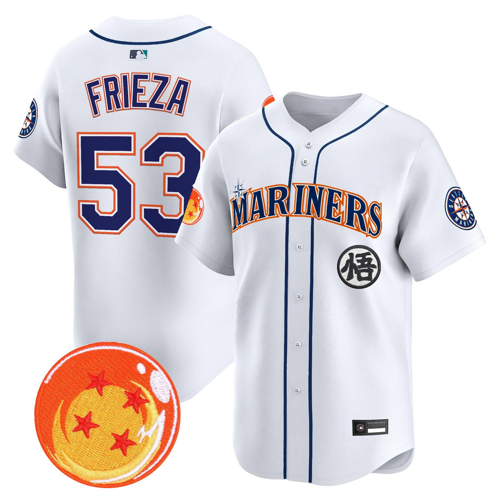 Men's Seattle Mariners x Dragon Ball Vapor Premier Limited Jersey - All Stitched