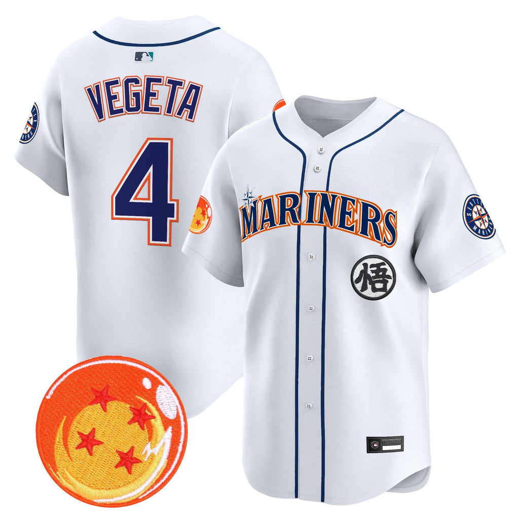 Men's Seattle Mariners x Dragon Ball Vapor Premier Limited Jersey - All Stitched