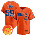 Men's Padres x Dragon Ball Vapor Premier Limited Jersey - All Stitched