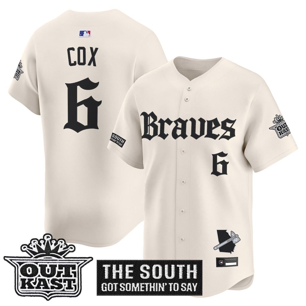 Men's Atlanta Braves 'Gothic South x Outkast Edition' Vapor Premier Limited Jersey V2- All Stitched