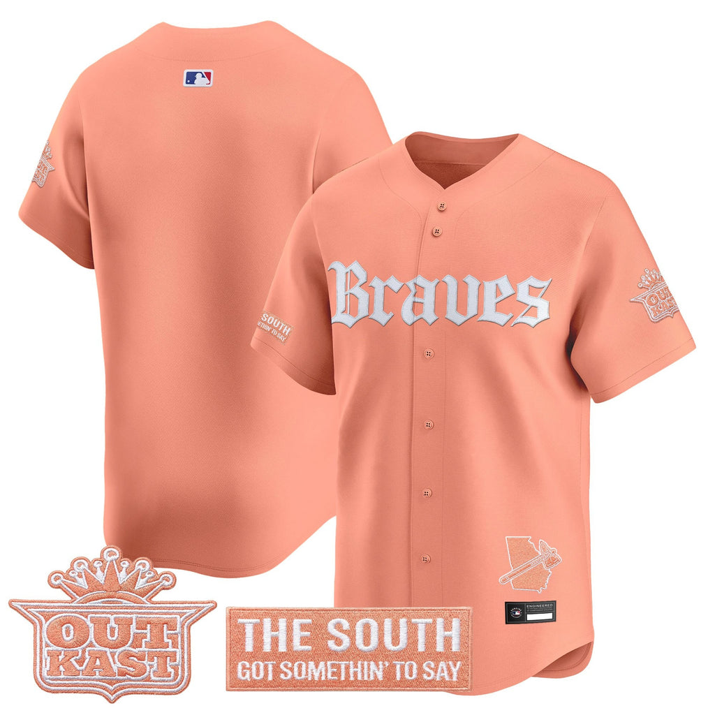 Men's Atlanta Braves 'Gothic South x Outkast Edition' Vapor Premier Limited Jersey V2- All Stitched