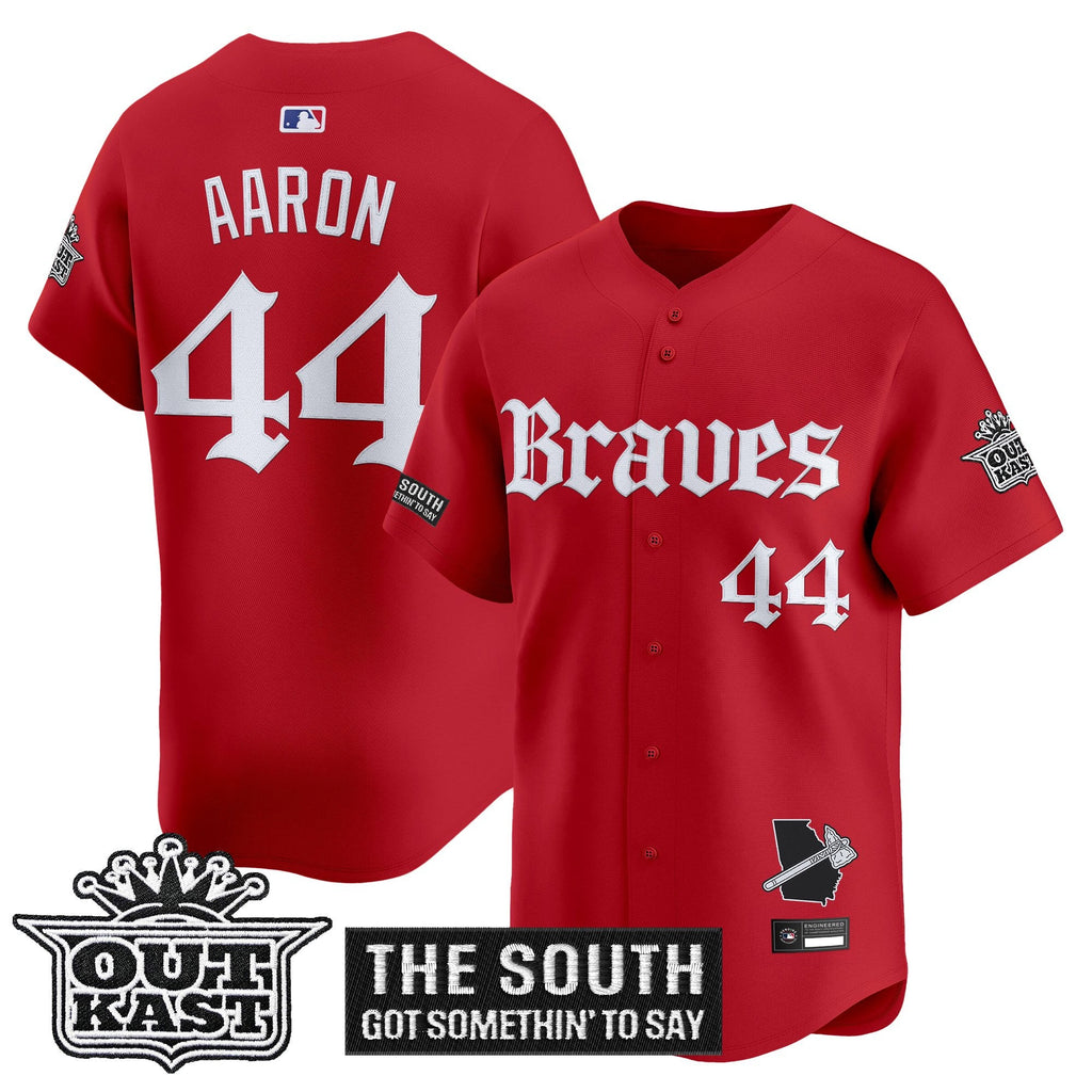 Men's Atlanta Braves 'Gothic South x Outkast Edition' Vapor Premier Limited Jersey V2- All Stitched