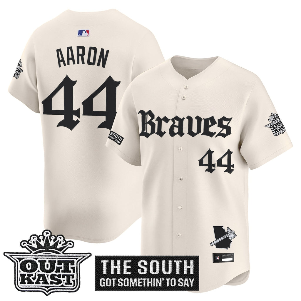 Men's Atlanta Braves 'Gothic South x Outkast Edition' Vapor Premier Limited Jersey V2- All Stitched