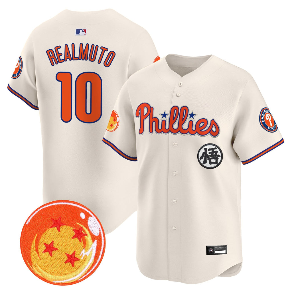 Men's Philadelphia Phillies x Dragon Ball Vapor Premier Limited Jersey - All Stitched