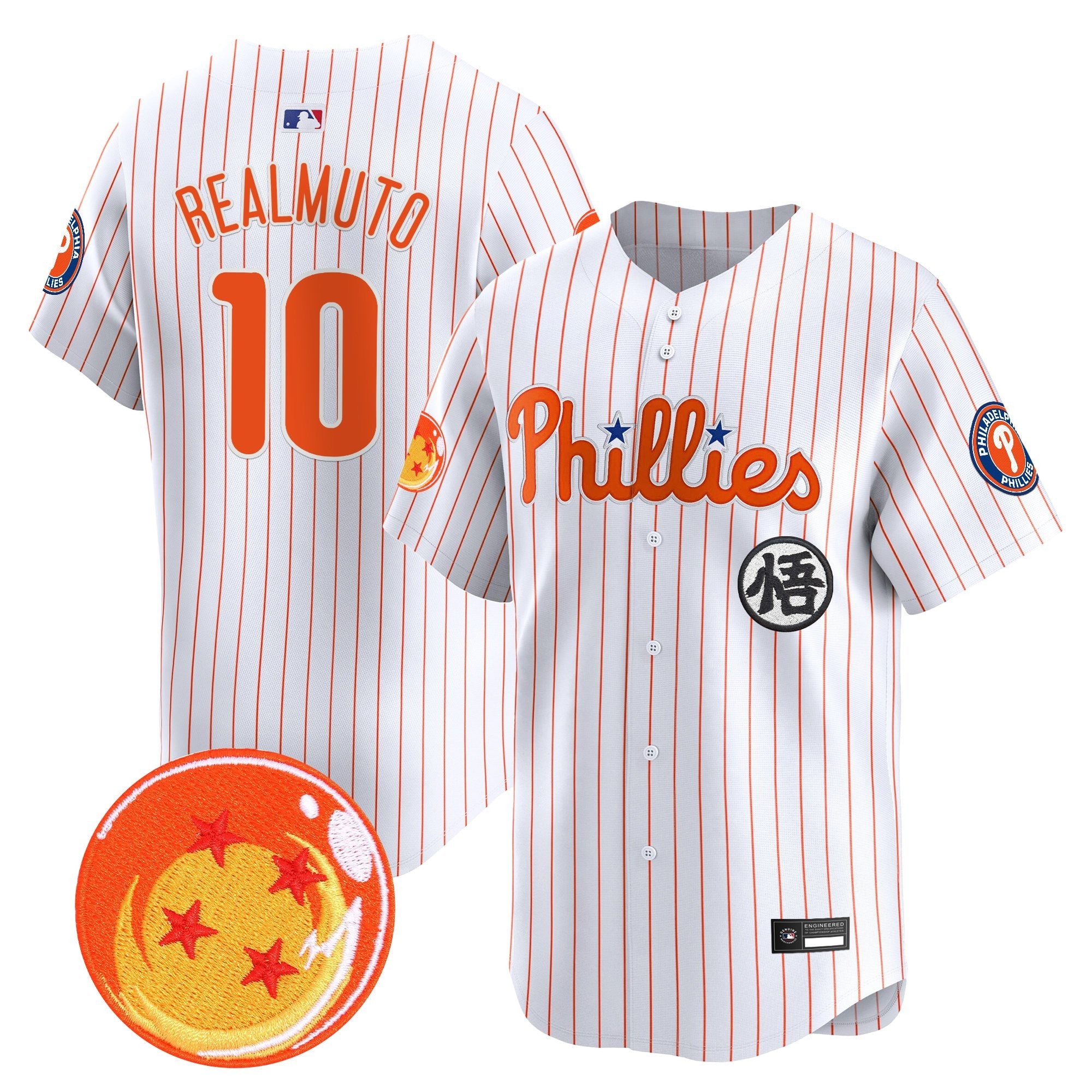 Men's Philadelphia Phillies x Dragon Ball Vapor Premier Limited Jersey - All Stitched