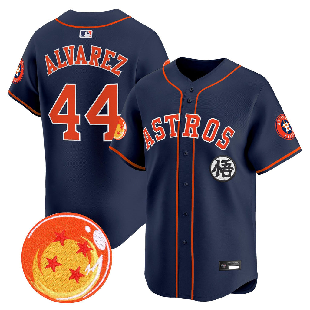Men's Houston Astros x Dragon Ball Vapor Premier Limited Jersey - All Stitched