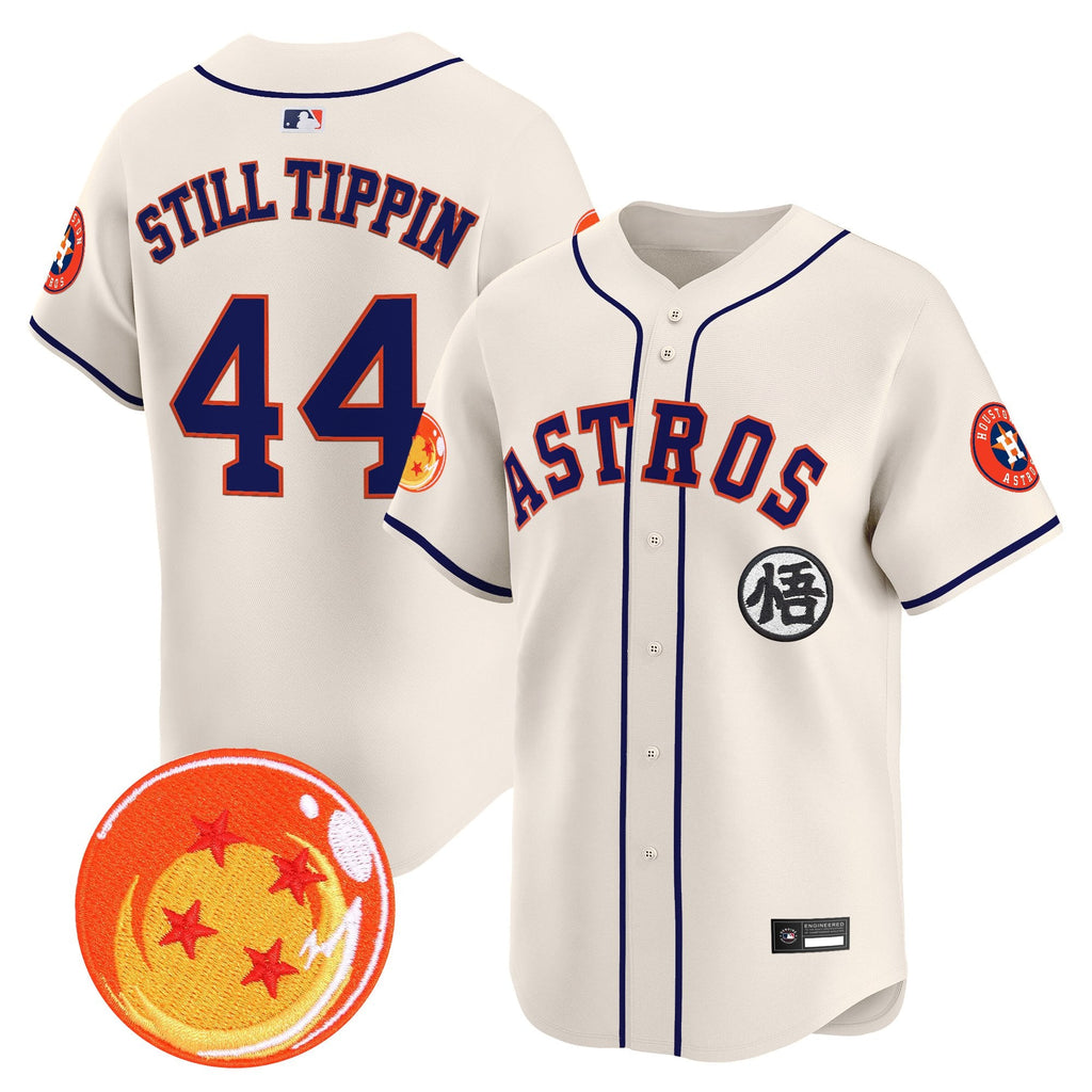 Men's Houston Astros x Dragon Ball Vapor Premier Limited Jersey - All Stitched
