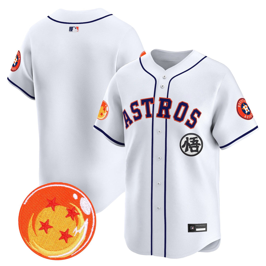 Men's Houston Astros x Dragon Ball Vapor Premier Limited Jersey - All Stitched