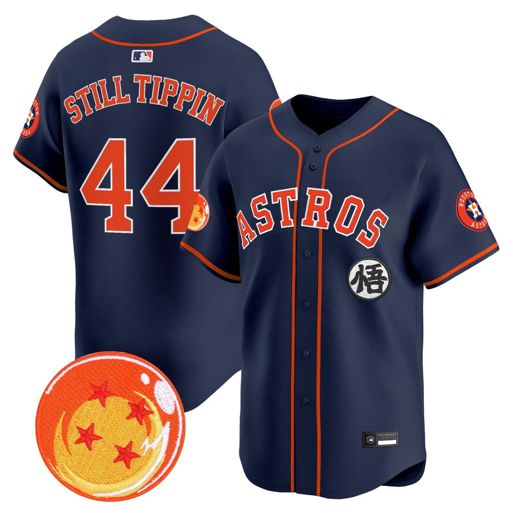 Men's Houston Astros x Dragon Ball Vapor Premier Limited Jersey - All Stitched