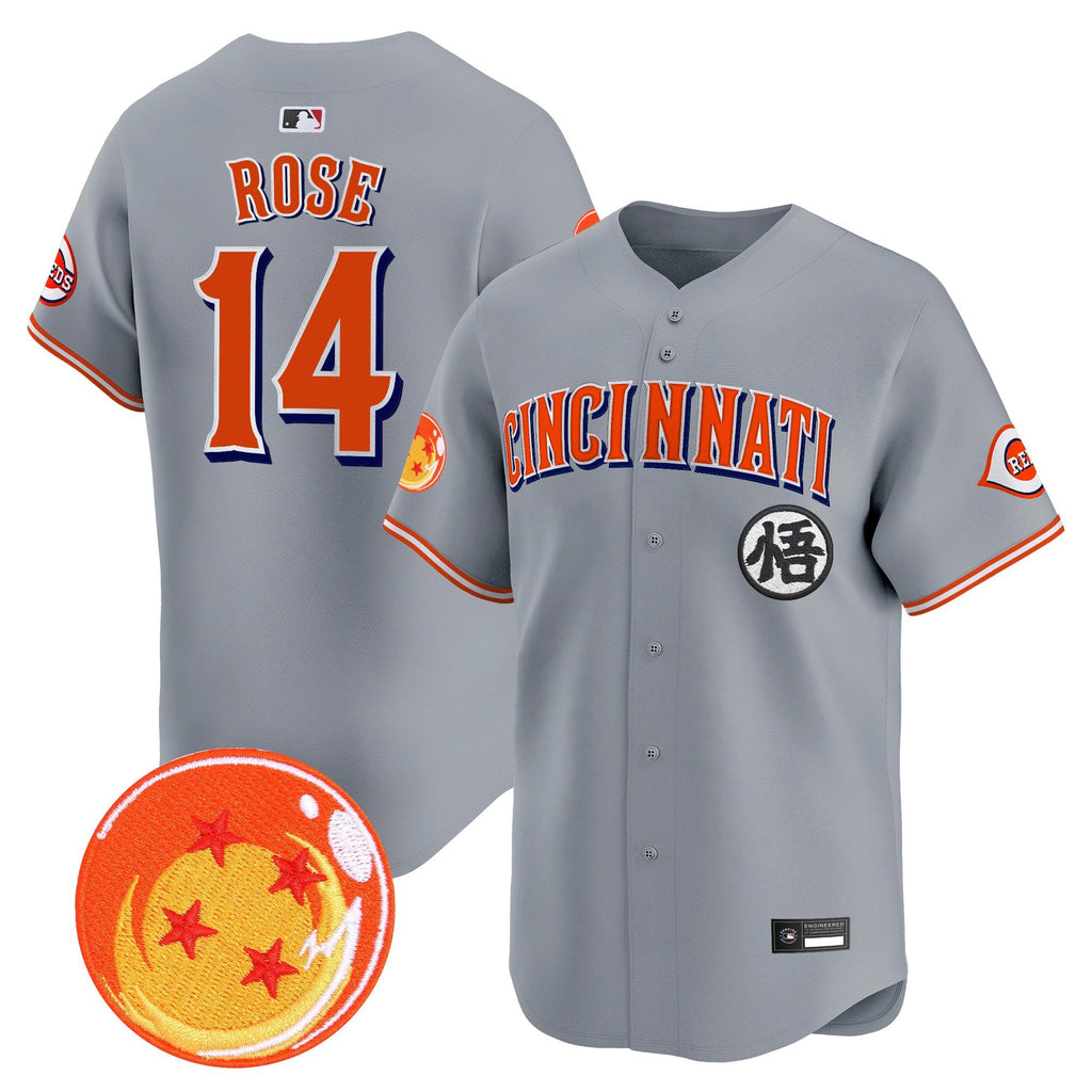 Men's Cincinnati Reds x Dragon Ball Vapor Premier Limited Jersey - All Stitched