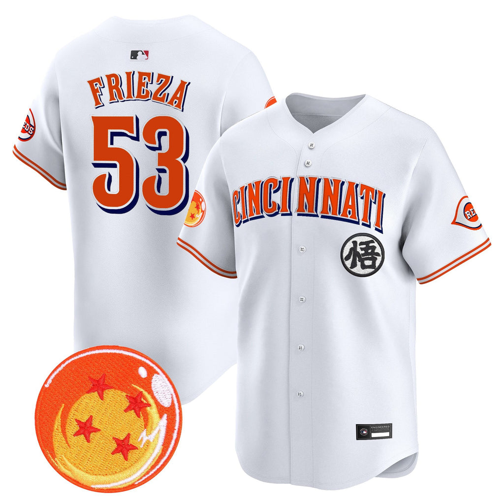 Men's Cincinnati Reds x Dragon Ball Vapor Premier Limited Jersey - All Stitched