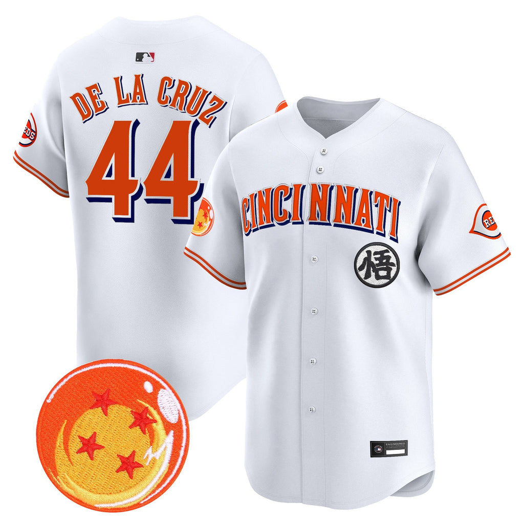 Men's Cincinnati Reds x Dragon Ball Vapor Premier Limited Jersey - All Stitched