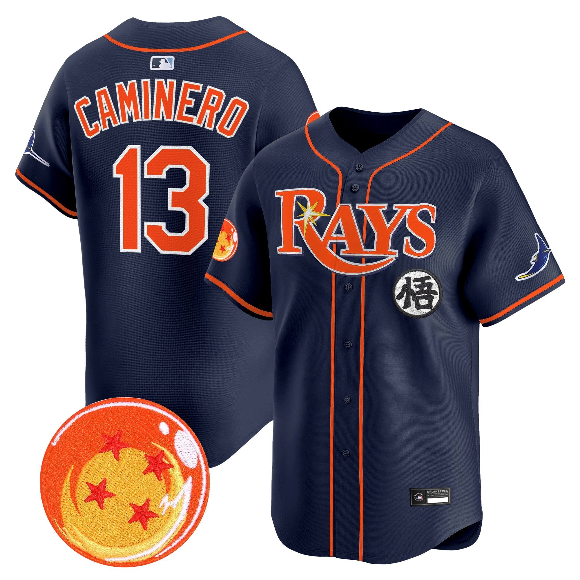 Men's Tampa Bay Rays x Dragon Ball Vapor Premier Limited Jersey - All Stitched
