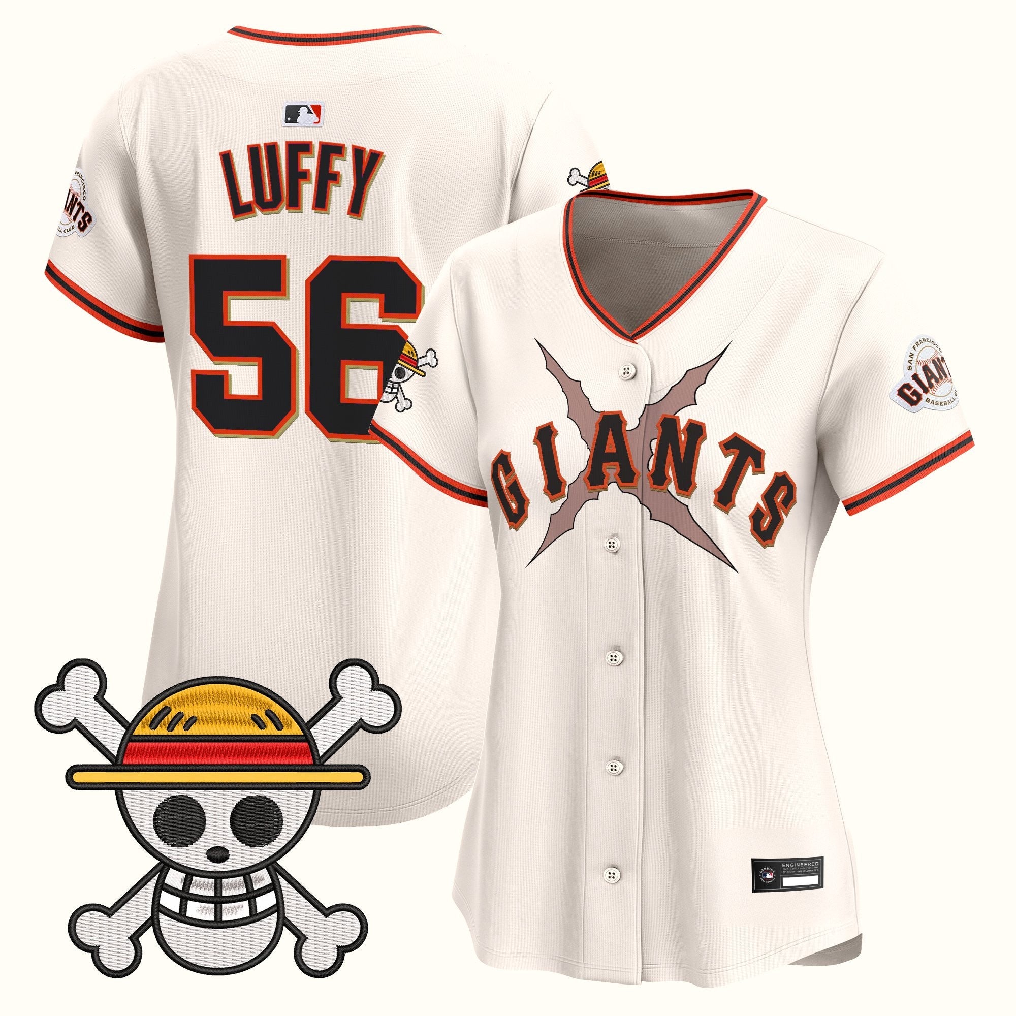 Women's San Francisco Giants x One Piece Vapor Premier Limited Jersey - Stitched