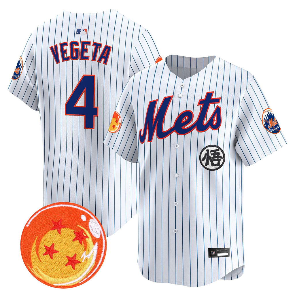 Men's New York Mets x Dragon Ball Vapor Premier Limited Jersey - All Stitched