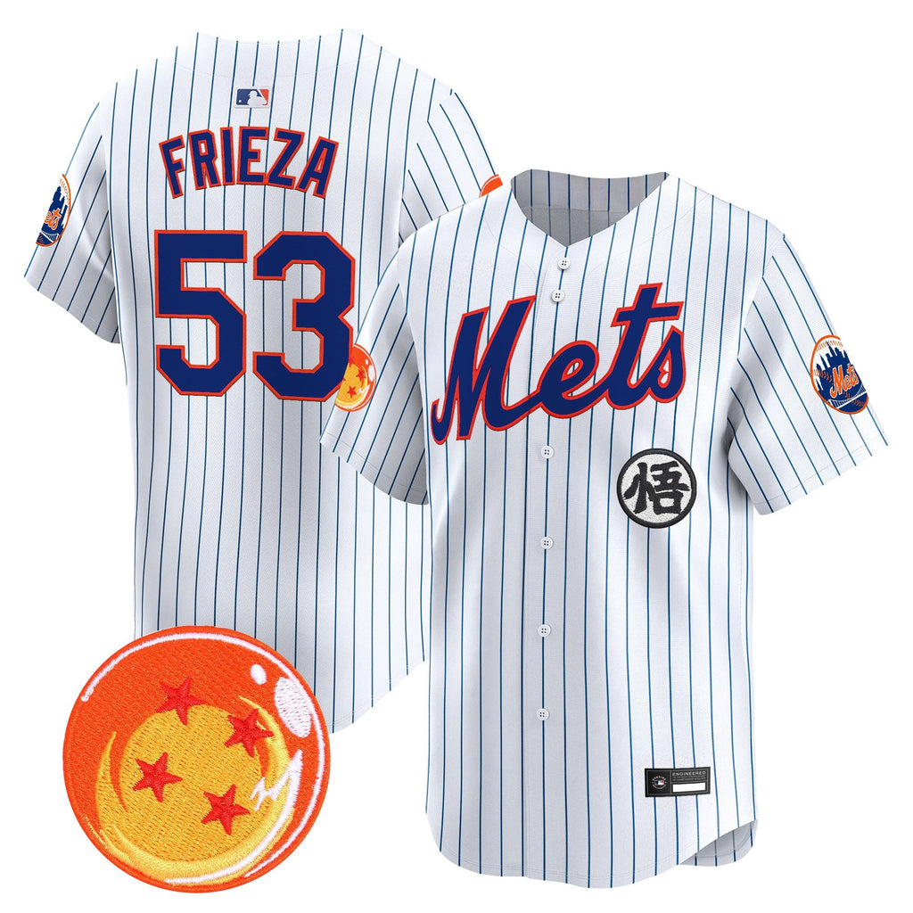 Men's New York Mets x Dragon Ball Vapor Premier Limited Jersey - All Stitched