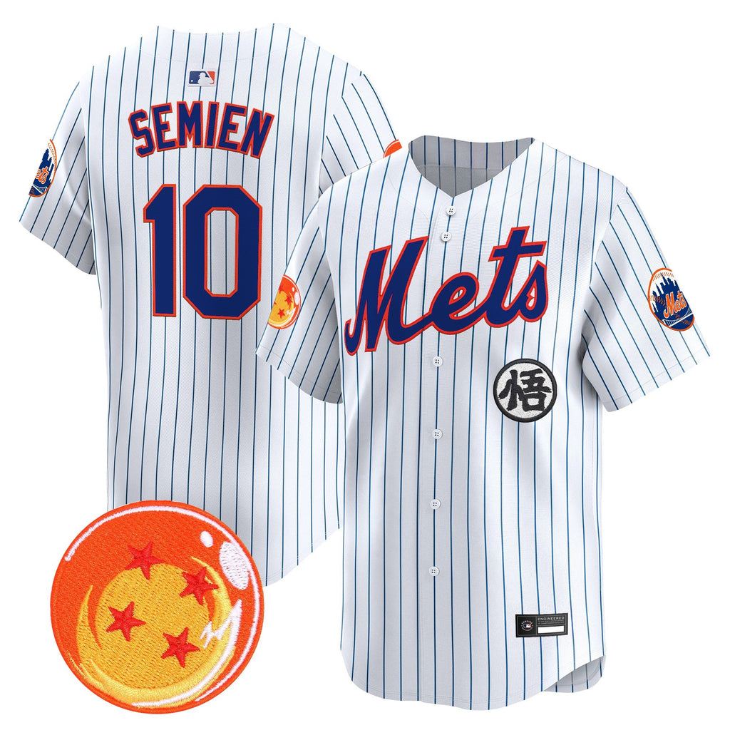 Men's New York Mets x Dragon Ball Vapor Premier Limited Jersey - All Stitched
