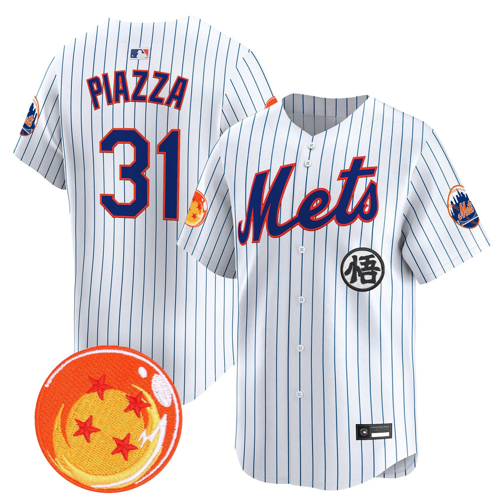Men's New York Mets x Dragon Ball Vapor Premier Limited Jersey - All Stitched