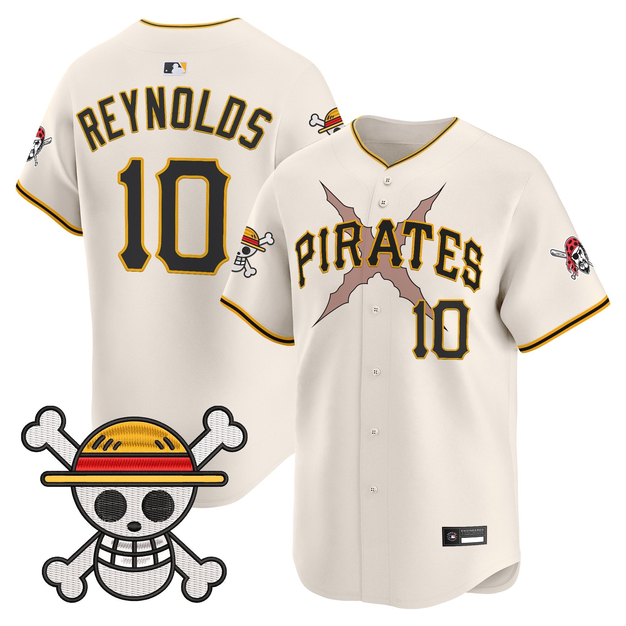 Men's Pittsburgh Pirates x One Piece Vapor Premier Limited Jersey - Stitched
