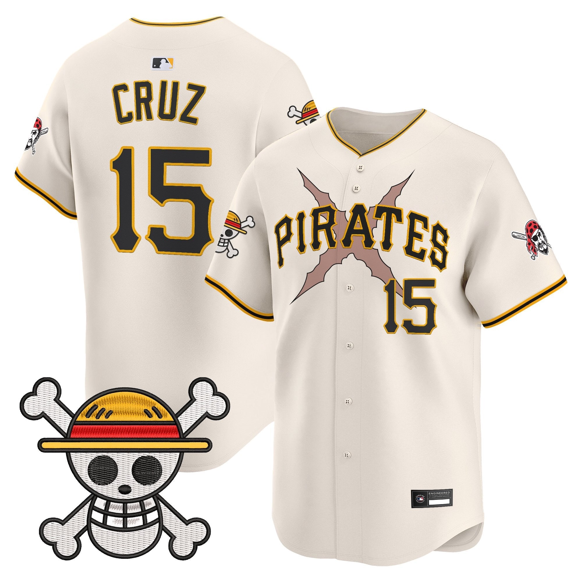 Men's Pittsburgh Pirates x One Piece Vapor Premier Limited Jersey - Stitched