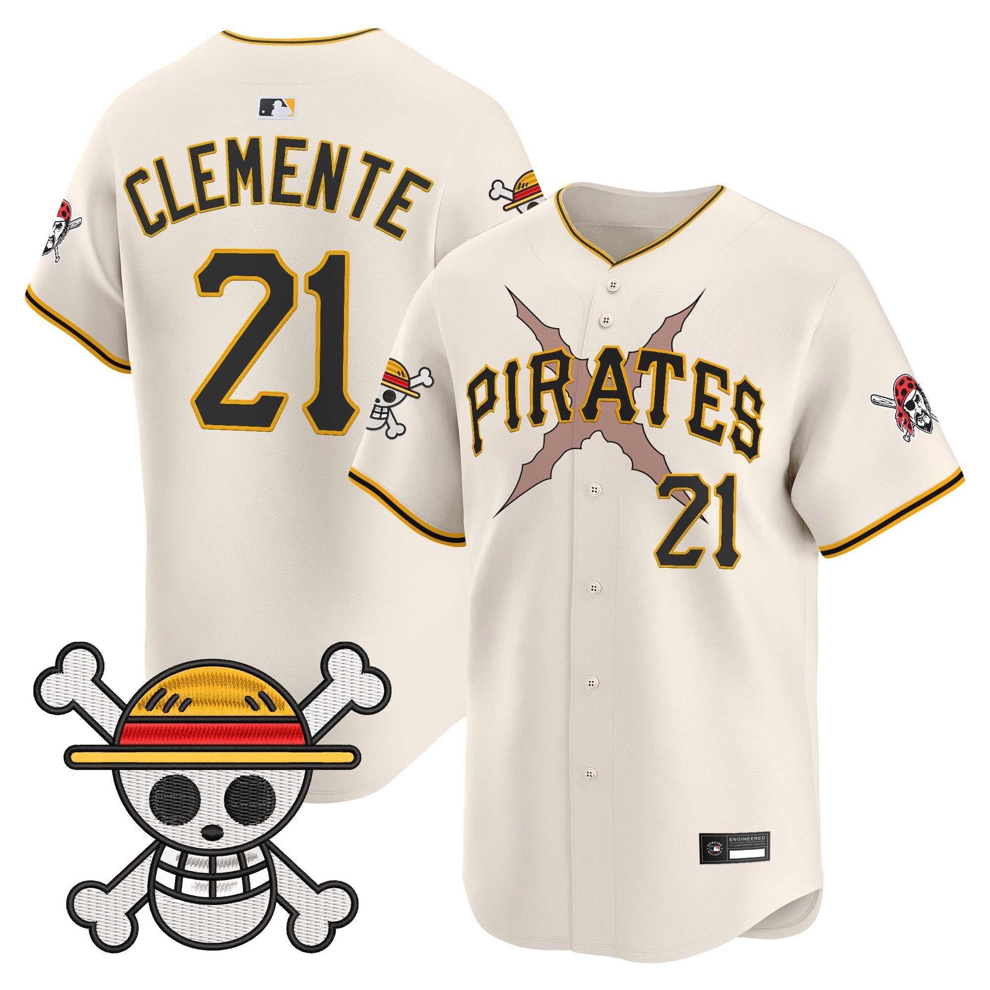 Men's Pittsburgh Pirates x One Piece Vapor Premier Limited Jersey - Stitched