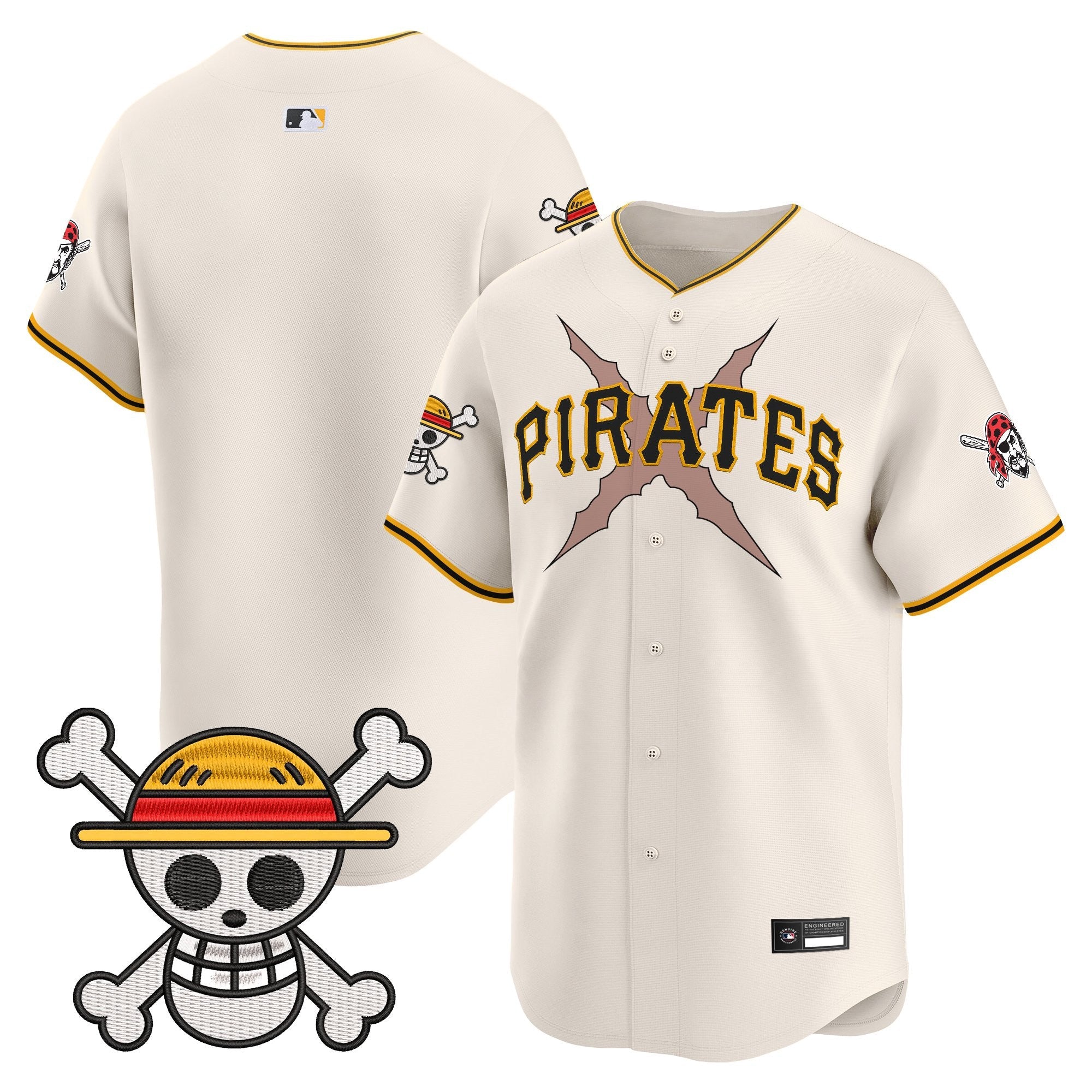 Men's Pittsburgh Pirates x One Piece Vapor Premier Limited Jersey - Stitched