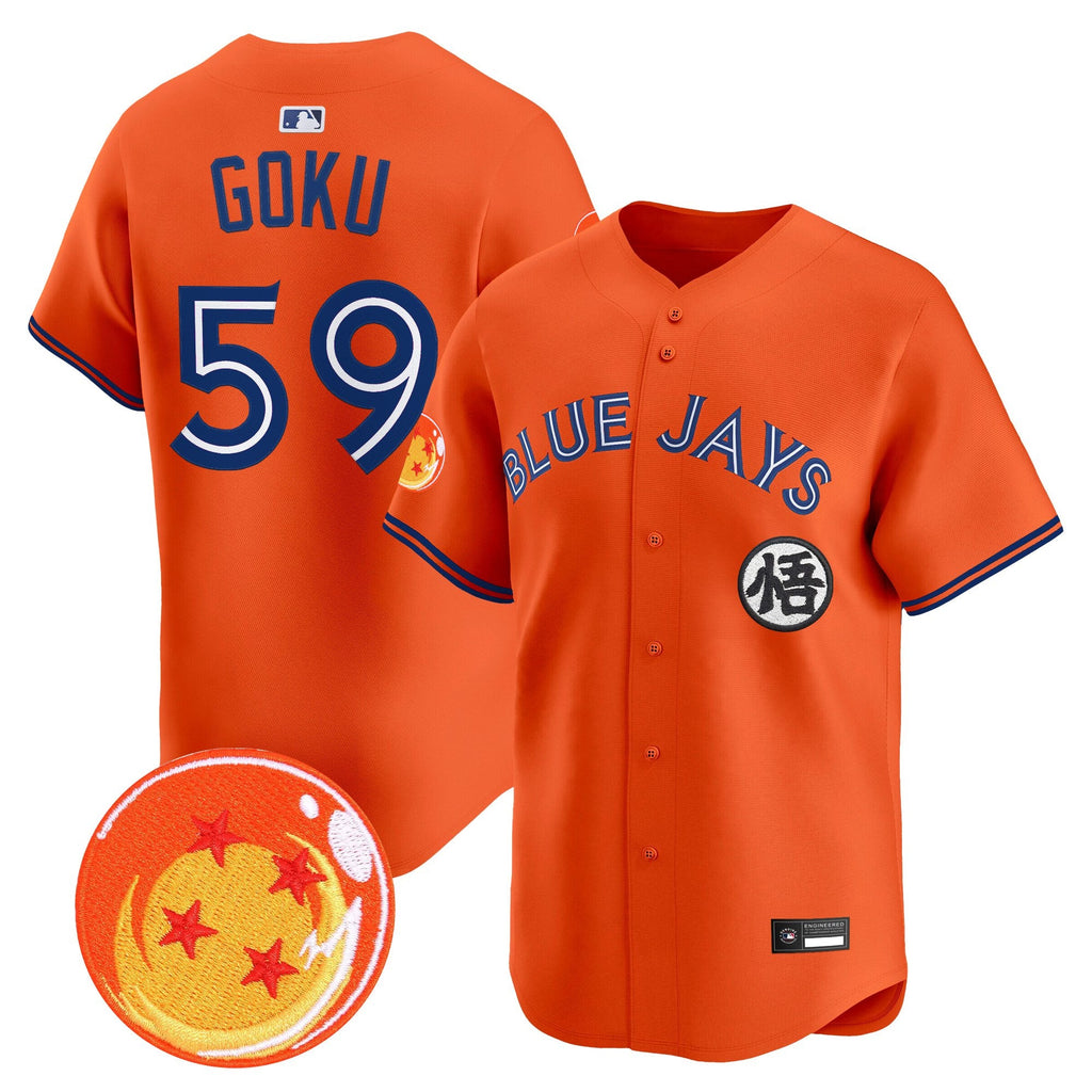 Men's Blue Jays x Dragon Ball Vapor Premier Limited Jersey - All Stitched