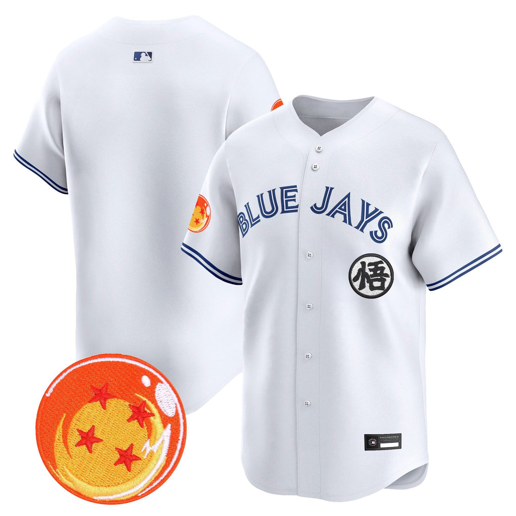 Men's Blue Jays x Dragon Ball Vapor Premier Limited Jersey - All Stitched