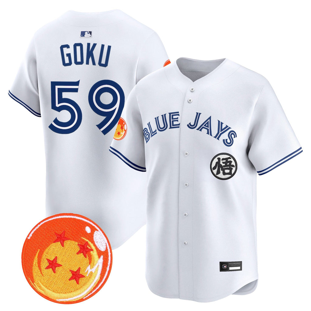 Men's Blue Jays x Dragon Ball Vapor Premier Limited Jersey - All Stitched