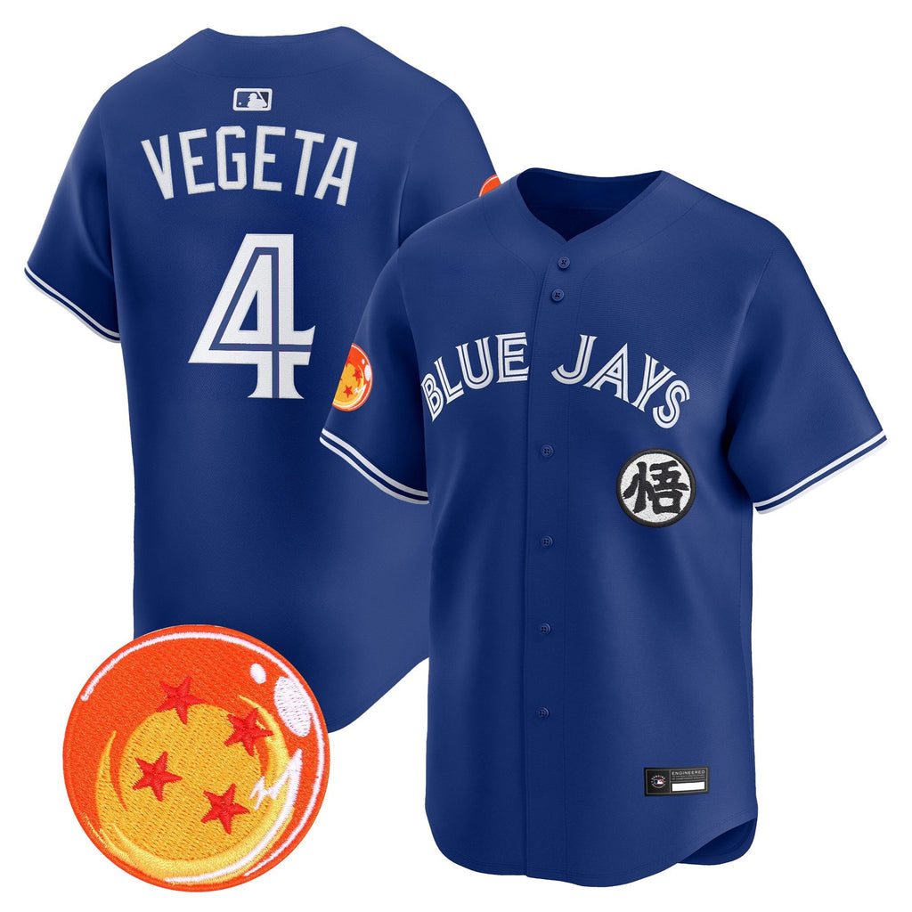 Men's Blue Jays x Dragon Ball Vapor Premier Limited Jersey - All Stitched