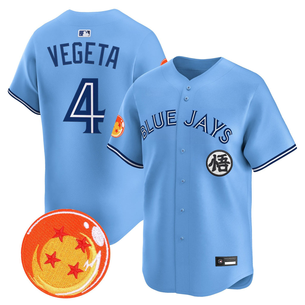 Men's Blue Jays x Dragon Ball Vapor Premier Limited Jersey - All Stitched