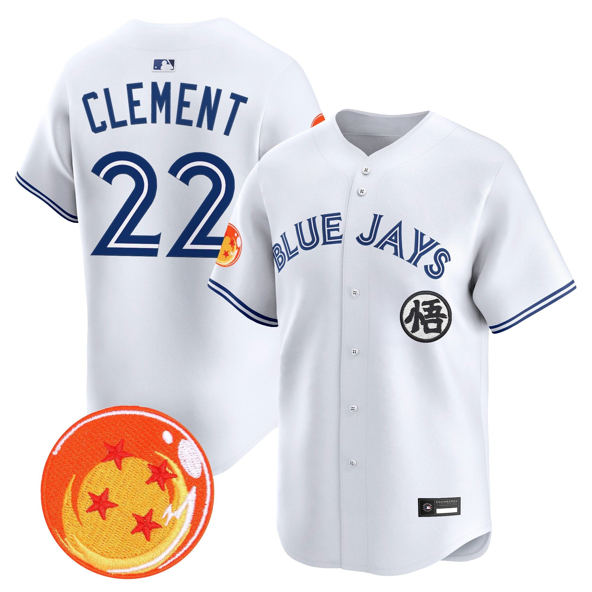 Men's Blue Jays x Dragon Ball Vapor Premier Limited Jersey - All Stitched