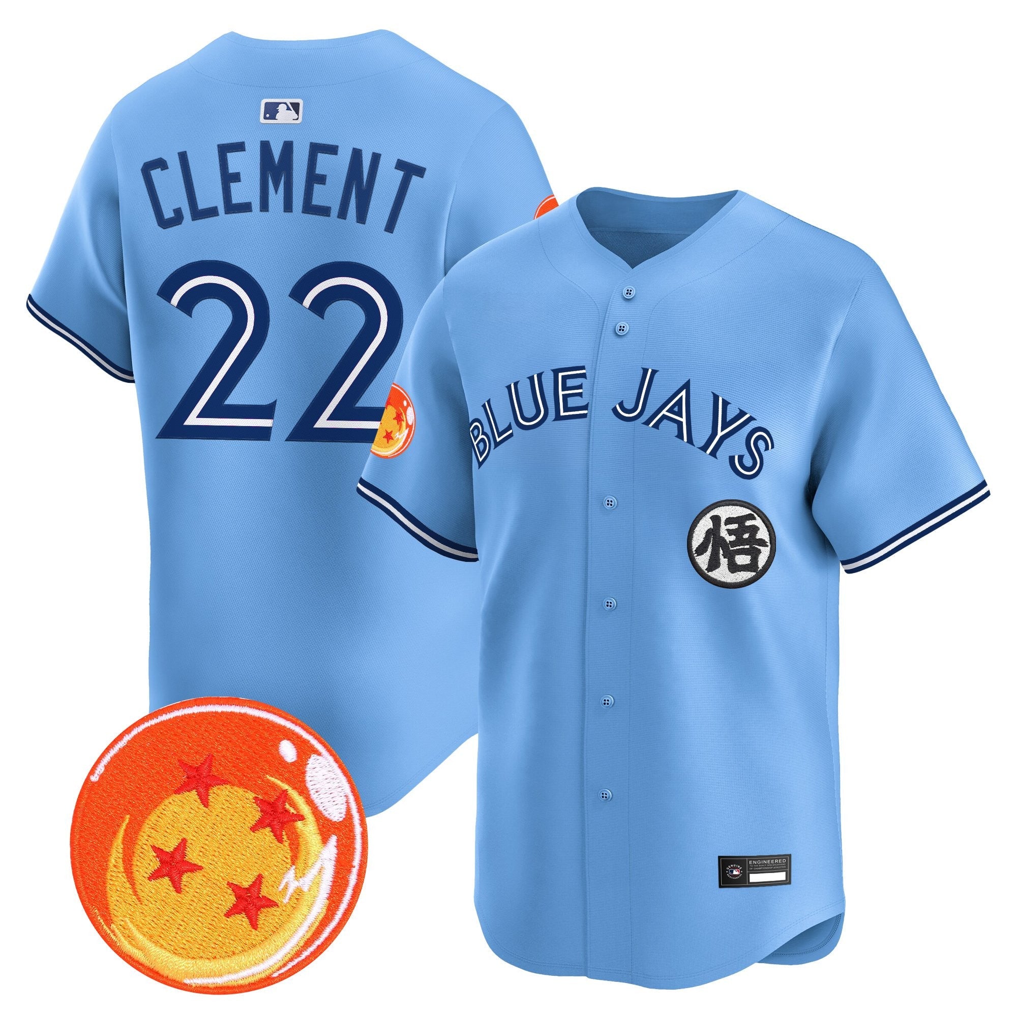 Men's Blue Jays x Dragon Ball Vapor Premier Limited Jersey - All Stitched
