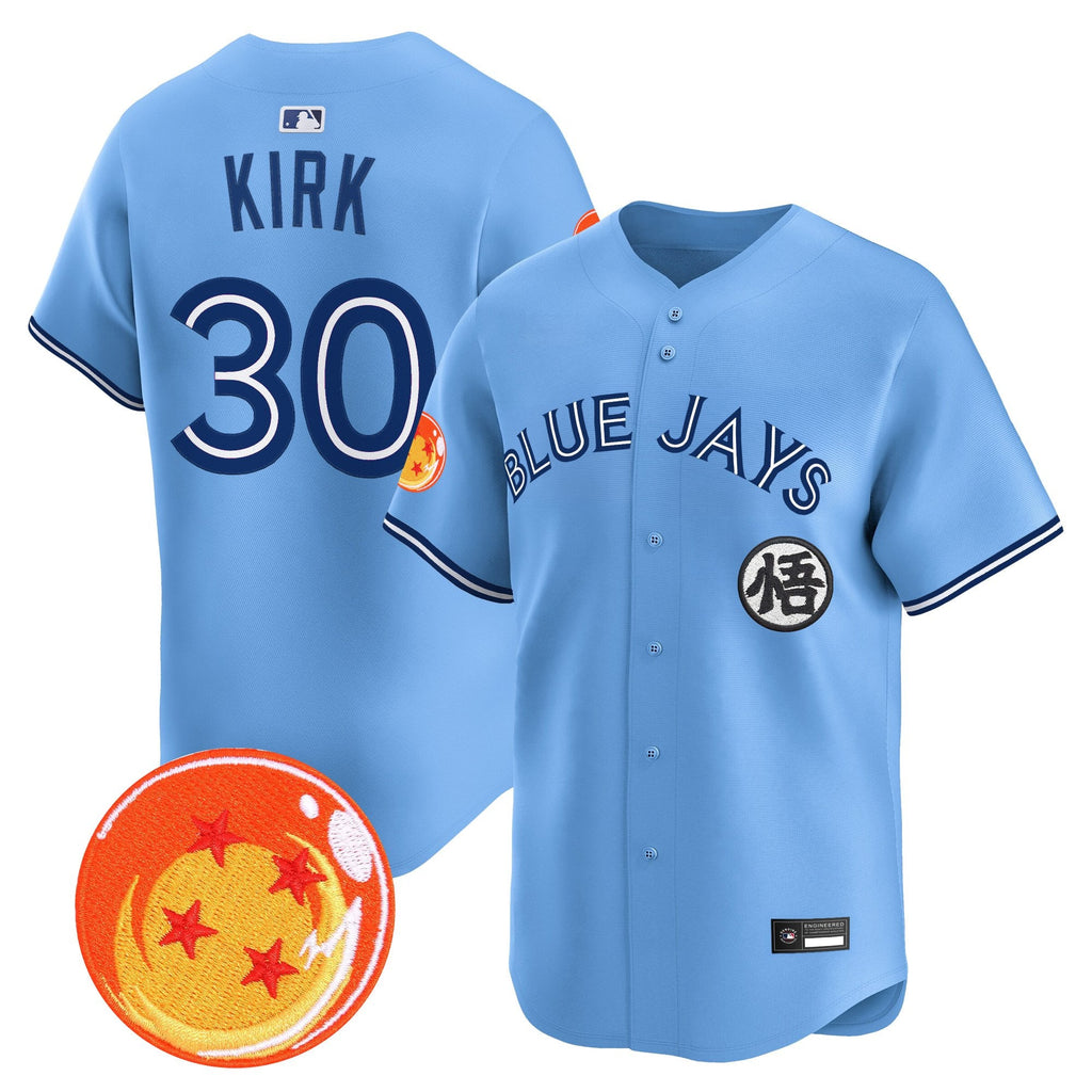 Men's Blue Jays x Dragon Ball Vapor Premier Limited Jersey - All Stitched